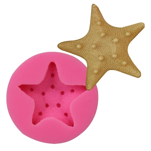 Stampo in Silicone a Forma di Stella Marina a Tema Oceano Strumento per Fondente di Cioccolato Fai da Te Decorazione Torta