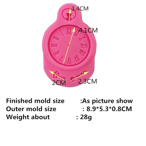 Molde de Silicona para Fondant Steampunk con Reloj Vintage Números Romanos para Pastel de Chocolate Herramienta para Hornear