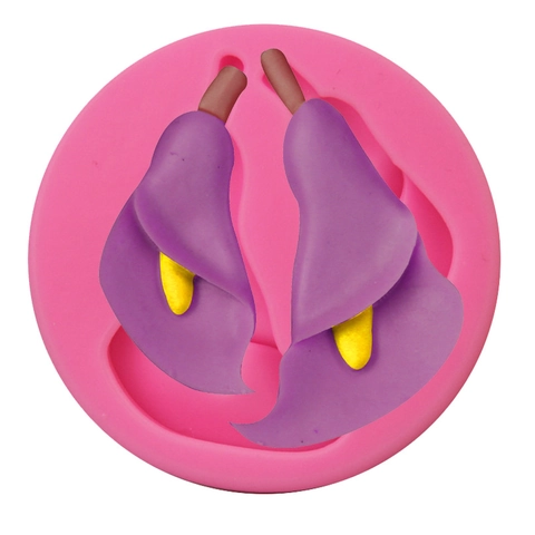 Lilie Calla Silikon Fondantform Rosa Rund Blumen Kuchen Deko Schokolade Seife Harz Bastelform DIY Backwerkzeug