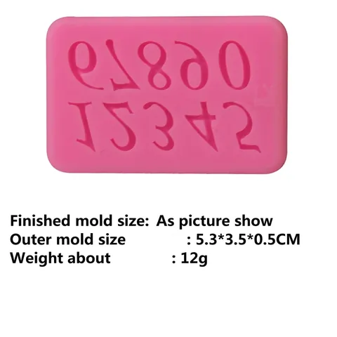 Moule à Gâteau en Silicone Chiffres Arabes 0-9 Haute Qualité Pour Décoration de Fondant Chocolat Pâtisserie DIY Souple