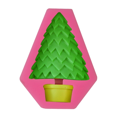Weihnachtsbaum Blumentopf Silikon Fondant Form Schokolade Kuchen Backwerkzeug DIY Dekoration Zubehör