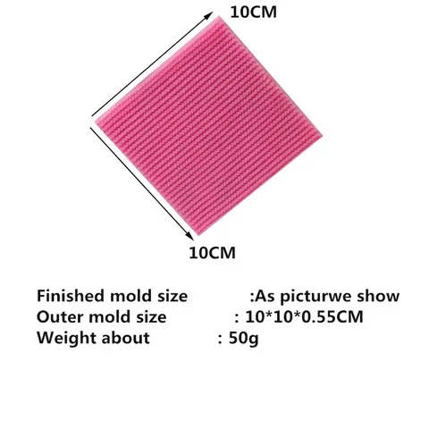 Knitted Texture Silicone Cake Mold Fondant Embossing Mat For Cookies Chocolate Yarn Pattern DIY Baking Tool Pink