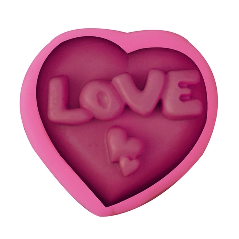 Valentine Love Heart Silicone Mold DIY Chocolate Handmade Soap Baking Cake Mold Heat Resistant Flexible Decorating Tool