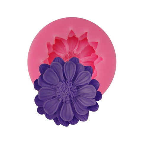 Stampo in Silicone a Forma di Fiore di Crisantemo per Fondente Strumenti per Decorazione Torte Fai da Te Sapone Fatto a Mano
