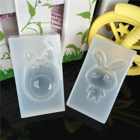 DIY Silicone Resin Mold For Jewelry Making Cute Cartoon Forest Animal Heart Rabbit Mirror Surface Epoxy Craft Tools Handmade