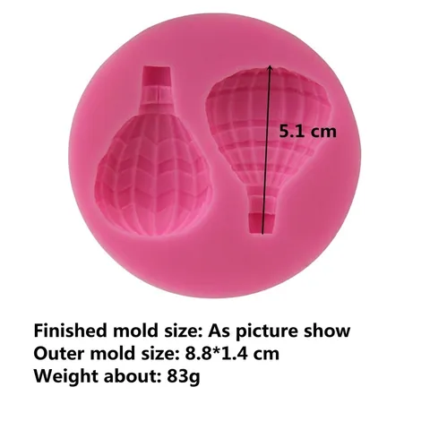 Heißluftballon Silikonform Fondant Schokolade Kuchendekoration Werkzeug Für Handgemachte Seife Und Aroma Kerze DIY Modellierung