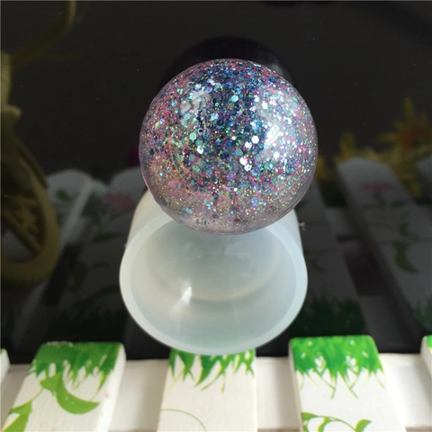 DIY Silicone Mold For Resin Jewelry Pendant Making Round Hemisphere Mirror Surface Handmade Craft Cake Decorating Tool