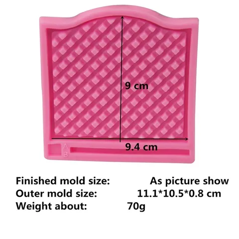 Silicone Cake Fondant Mold Grid Fence Pattern DIY Baking Tool For Chocolate Sugarcraft Decoration Bread Mousse Jelly Tray
