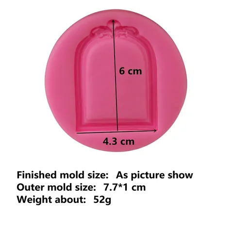 Stampo in Silicone per Fondente a Cornice di Fiori Vintage Stile Europeo Fai da Te Decorazione per Torte Strumento da Forno Cioccolato Resina