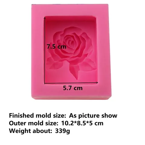 Große 3D Rosenblüte Silikonform Für Handgemachte Seife Kerze Kuchendekoration DIY Backwerkzeug Rosa Fondant Schokoladenform