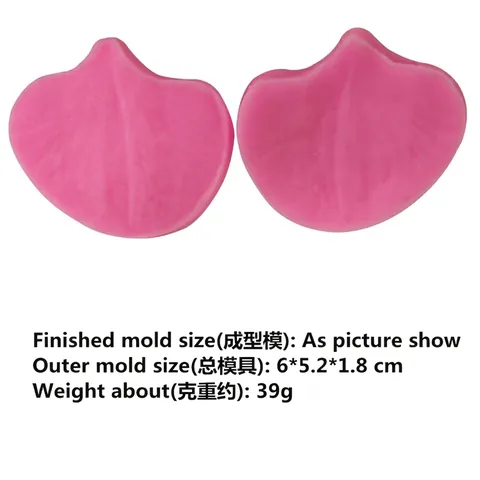 Molde de Silicona para Nervaduras de Pétalos de Orquídea para Decoración de Pasteles Fondant Flores de Azúcar Chocolate DIY