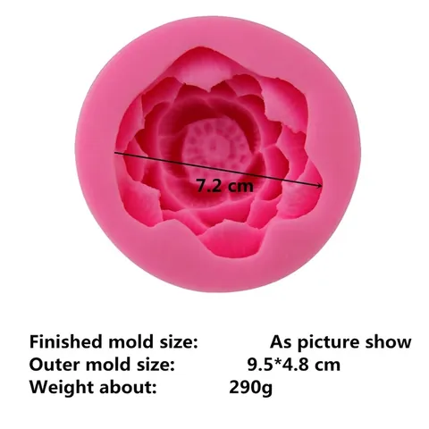 3D Lotus Blume Silikonform Für Handgemachte Seife Aromatherapie Kerze Fondant Kuchen Backen DIY Dekoratives Bastelwerkzeug