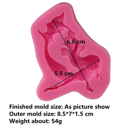Meerjungfrau Mädchen Fischschwanz Silikon Fondantform Für Kuchendekoration Schokolade Süßigkeiten Seife DIY Backwerkzeug