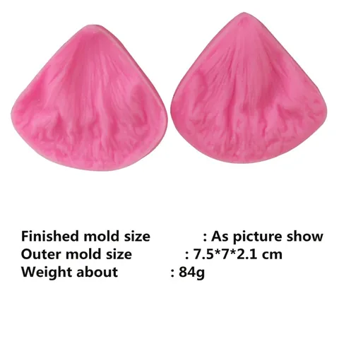 Molde de Silicona de Pétalo de Peonía para Decoración de Pasteles Fondant Herramienta de Relieve Realista para Panadería DIY Chocolate Arcilla