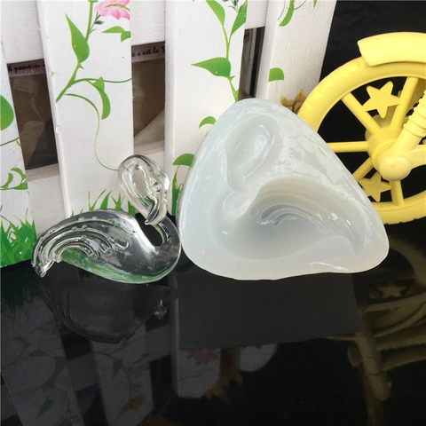 Spiegel Flamingo Schwan Silikonform DIY Harz Epoxidform Für Kuchen Aromatherapie Gips Auto Ornament Anhänger Werkzeug
