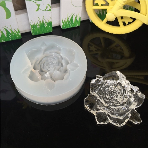 3D Rose Blume Silikonform Spiegelfläche DIY Harz Epoxidharz Form Für Schmuckherstellung Handgefertigte Kuchen Schokolade Backwerkzeuge