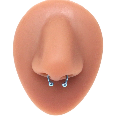 316L Stainless Steel Horseshoe Nose Ring Circular Barbell For Men Women Body Piercing Jewelry Lip Stud Septum Ring Fashion