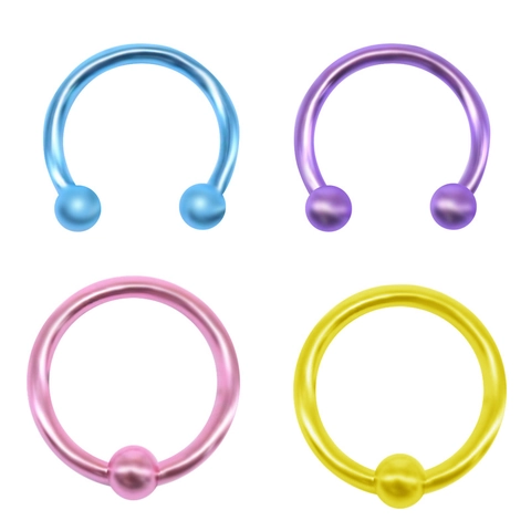 316L Stainless Steel Horseshoe Nose Ring Circular Barbell For Men Women Body Piercing Jewelry Lip Stud Septum Ring Fashion