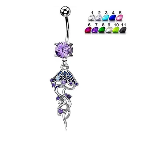 Roestvrij Stalen Kwal Body Piercing Sieraden Set Voor Vrouwen Strass Emaille Navelpiercing Tepelpiercing Industrial Barbell Neuspiercing Oorknopje