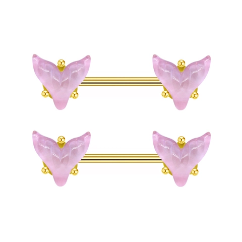 Stainless Steel Nipple Rings Fish Tail Mermaid Tail Piercing Jewelry Gold Silver Barbells Resin Nipple Studs Women Jewelry