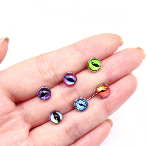 Piercing de Langue en Acier Inoxydable Mauvais Œil Pupille Barre Bijoux Pour Hommes Femmes Style Punk Gothique Accessoire