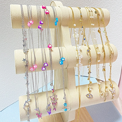 Luxury Alloy Butterfly Heart Belly Button Ring Waist Chain Rhinestone Evil Eye Star Body Chain Jewelry For Women