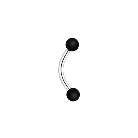 Piercing de Langue Boule en Acrylique Colorée Barre en Acier Inoxydable Bijoux de Corps Simple Unisexe Punk Mode