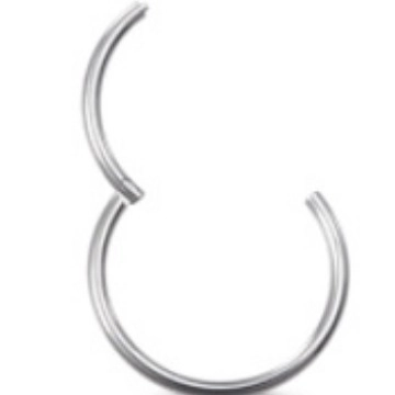 F136 Titanium Hinged Segment Ring Seamless Nose Ring Clicker Earring Body Piercing Jewelry For Men Women Daily Decor