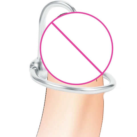 Anello Genitale Maschile in Acciaio Inossidabile 316 Anello PA Gioielli per il Corpo Non Perforanti Anello in Metallo Lucidato