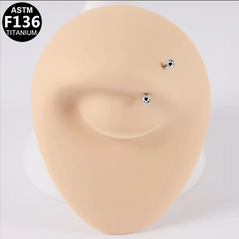 ASTM F136 Titanium Curved Barbell Piercing Jewelry For Eyebrow Belly Rook Earrings Minimalist Unisex Metal Studs