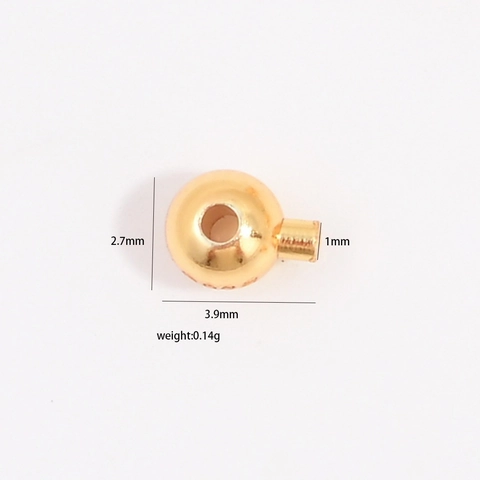 925 Sterlingsilber DIY Positionierungsperlen Verschluss Runde Kugel Spacer Für Armband Halskette Schmuckherstellung Gold Silber Plattiert