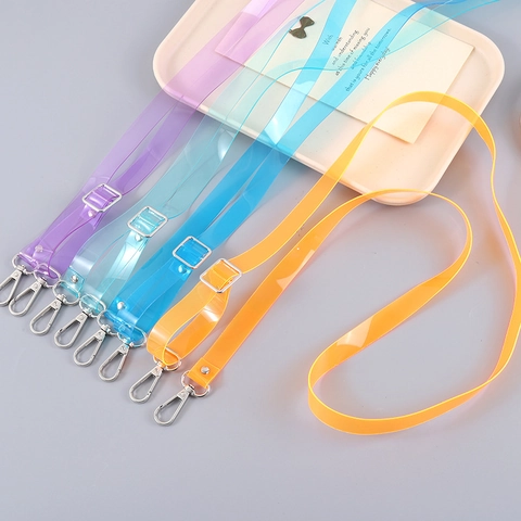 Verstellbares Transparentes TPU Telefon Lanyard Crossbody Ersatzkette Für Damen Mit Metallschnallen Minimalistisches Zubehör