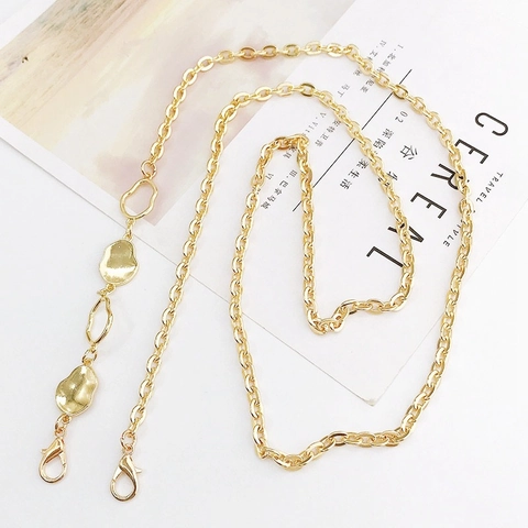 Minimalist Zinc Alloy Irregular Geometric Metal Piece Phone Lanyard Crossbody Chain For Women Case Decoration Strap