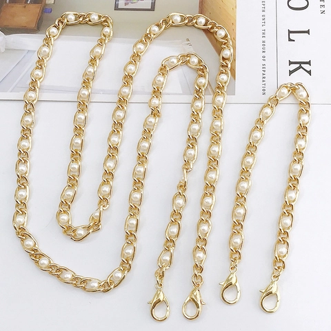 Élégante Chaîne de Téléphone Bandoulière en Alliage avec Künstliche Perles Bandoulière de Remplacement pour Sac Femme Accessoire de Coque
