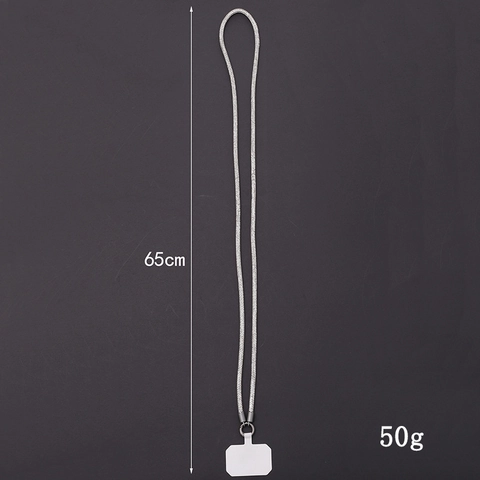 Sparkling 6mm Rhinestone Phone Lanyard Crossbody Mobile Phone Chain Anti-Lost Strap For Women Tech Accessories Jewelry Gift