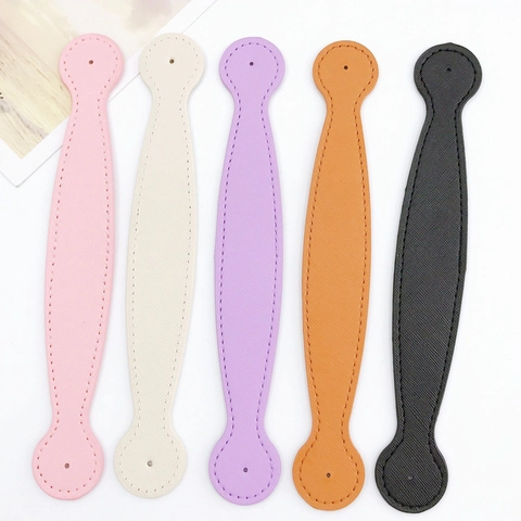 PU Leather DIY Bag Strap Crossgrain Texture Replacement Handle For Handbag Mobile Phone Case Wrist Strap Furniture Cabinet Pull