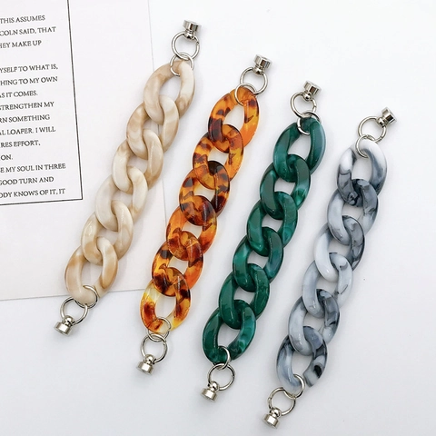 Acryl Marmor Druck Handy Gurt DIY Hülle Zubehör Kreative Harz Gliederkette Schmuck Handy Anhänger Für Damen