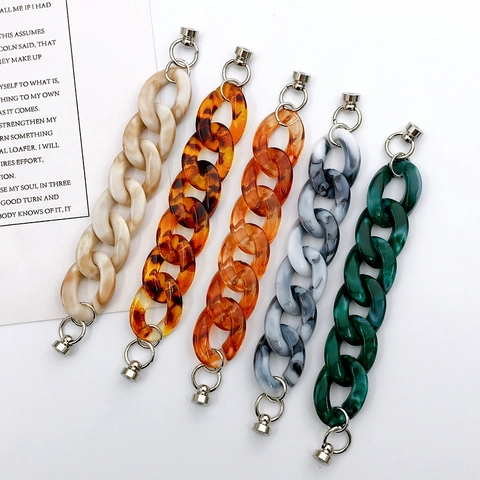 Acryl Marmor Druck Handy Gurt DIY Hülle Zubehör Kreative Harz Gliederkette Schmuck Handy Anhänger Für Damen