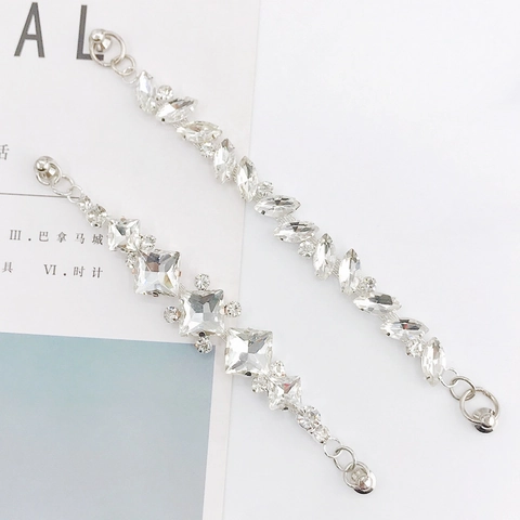 Cadena de Metal con Diamantes de Imitación de Lujo Accesorios de Joyería DIY Cadena de Decoración de Cristal para Funda de Teléfono Mujer