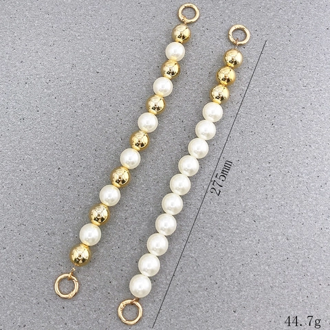 Künstliche Perle Gold Legierung Perlen Handschuhkette Für Handyhülle Tasche Dekoration Minimalistisch DIY Schmuckzubehör