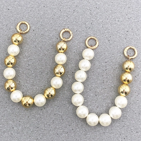 Künstliche Perle Gold Legierung Perlen Handschuhkette Für Handyhülle Tasche Dekoration Minimalistisch DIY Schmuckzubehör