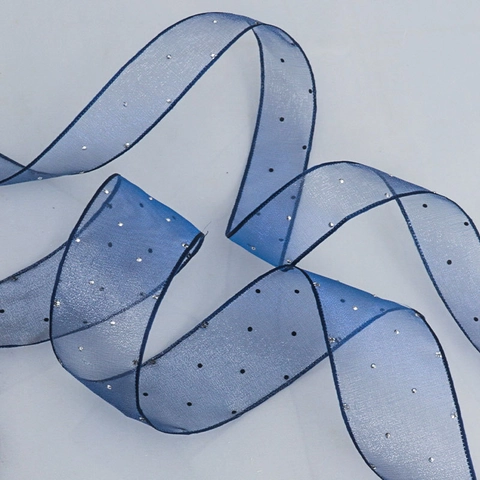 Transparentes Netz Strass Chiffon Band Für Blumenverpackung DIY Schleife Haarschmuck Handwerk Band Hochzeit Geschenk Dekor