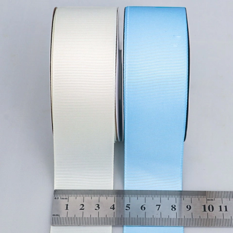 Ruban de Gros-Grain en Polyester Sangle Côtelée pour Nœuds de Cheveux DIY Décoration de Vêtement Emballage Cadeau