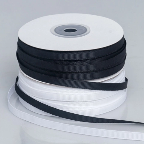 Rouleau de Ruban Gros-Grain Étroit pour Bricolage Emballage Cadeau Noeuds Floraux Décoration de Mariage Tissu Tissé