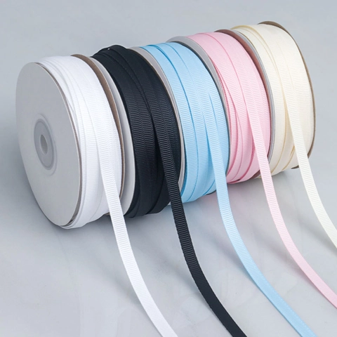 Κορδέλα Polyester Grosgrain Μονόχρωμη Ραβδωτή Ταινία για DIY Αξεσουάρ Μαλλιών Συσκευασία Δώρου Διακόσμηση Αρτοποιίας Χειροποίητα Είδη Χειροτεχνίας