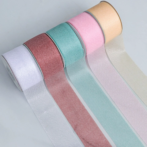 Solid Color 4cm Organza Ribbon Sheer Gauze Fabric Tape For Flower Gift Wrapping DIY Hair Accessories Bow Decoration Ribbon