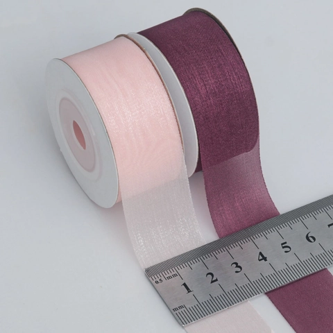 Mat Transparant Chiffon Organza Lint Voor DIY Boeket Bruiloft Decor Effen Weefsel Gaas Lint Cadeauverpakking Stof Accessoires