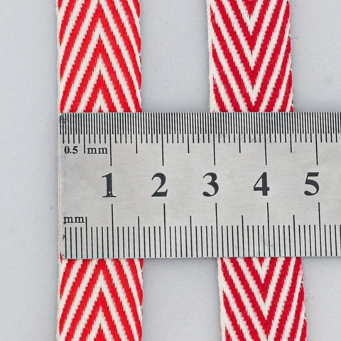 Visgraat Polyester Katoenen Lint Tweekleurig Geweven Singelband Voor DIY Haarstrik Cadeauverpakking Kleding Accessoires