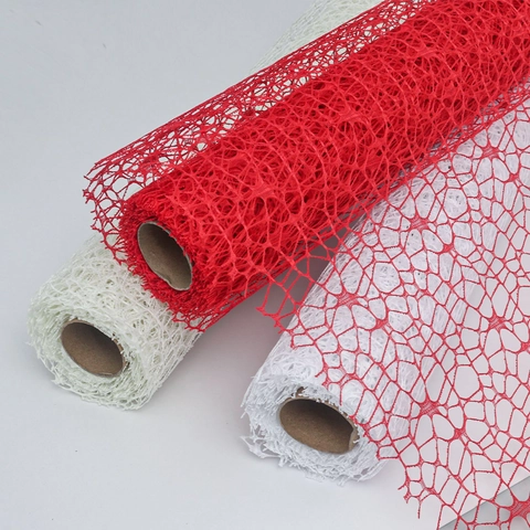 Eleganter Jacquard Netzstoff Für Blumenverpackung DIY Strauß Deko Hohles Gitter Geweberolle Für Hochzeit Party Geschenkverpackung Material