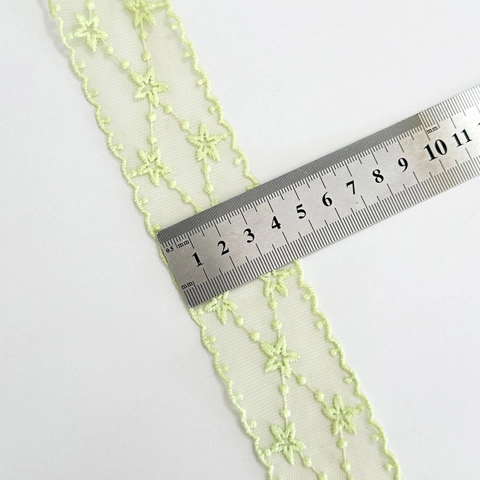 Stern Bestickt Spitzenband Polyester Netz Spitze Besatz Für DIY Handwerk Hochzeit Geschenk Verpackung Lolita Zubehör